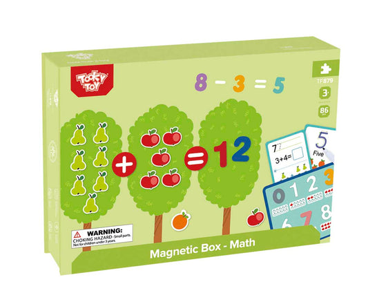 Cutie magnetică educativă Tooky Toy cu cifre și semne matematice. Ajută copiii să învețe