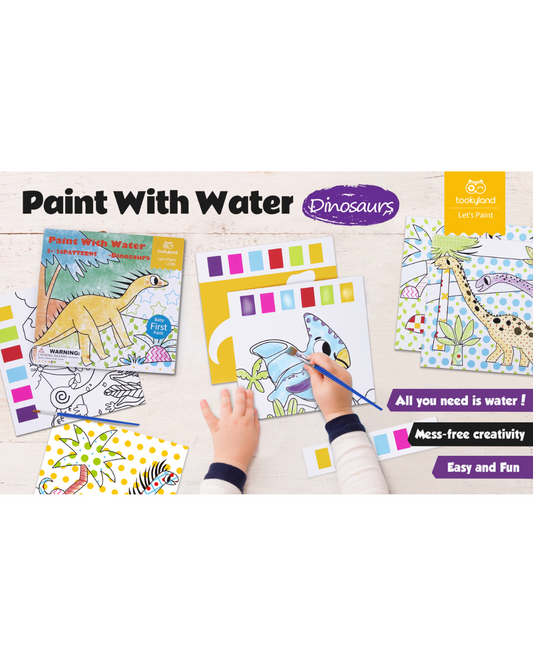 pensule și carte de colorat reutilizabilă pentru copii 5+