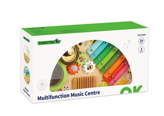 Jucărie muzicală din lemn pentru copii 24+ luni.