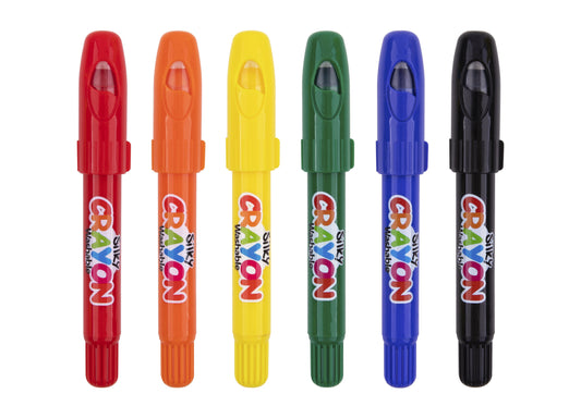 Set 6 carioci lavabile pentru copii – culori vesele și sigure