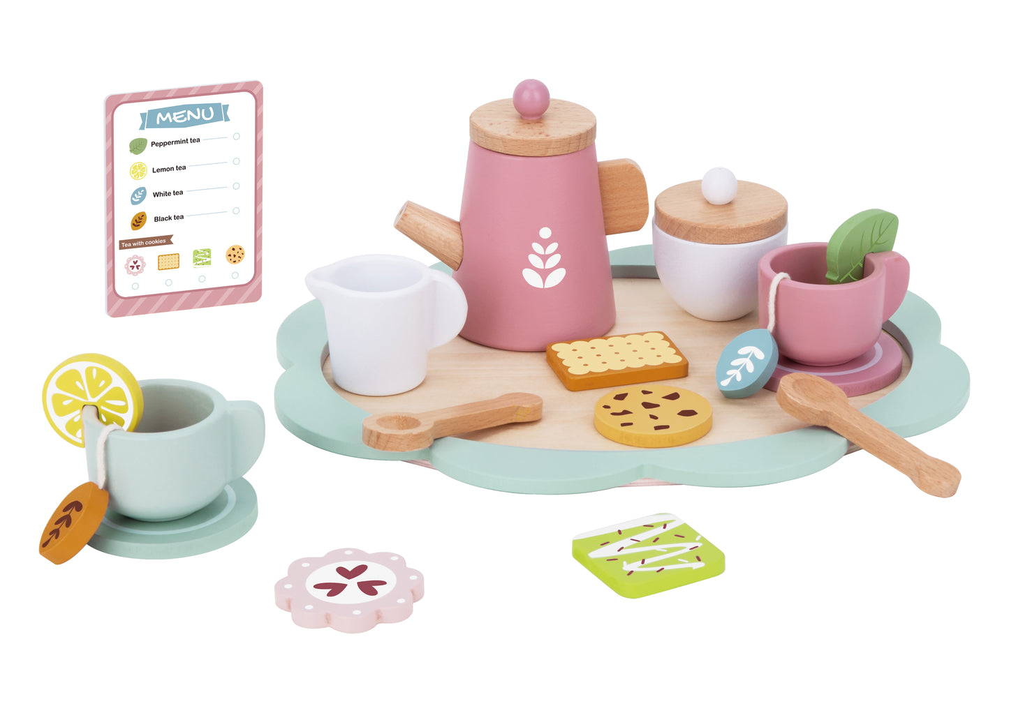Set pentru Ceai din Lemn | Jucărie Interactivă 3+ ani