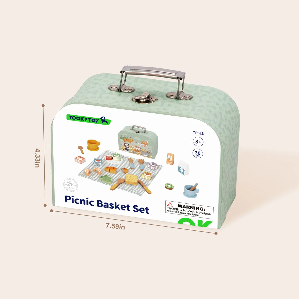 Set complet de picnic din lemn cu accesorii