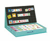 Puzzle Magnetic– Alfabet, Litere Magnetice și Cartonașe Educaționale, Cutie Tip Carte pentru Copii 3+ Ani