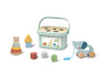 Set de Jucării Educative din Lemn 3 în 1 cu Cutie de Depozitare pentru Copii 12+ Luni – Montessori