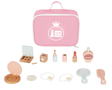 Trusă de machiaj din lemn Tooky Toy, perfectă pentru jocurile de rol ale fetițelor.