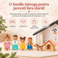 Casuta de Papusi din Lemn, HappyFamily House, 2 Niveluri, 4 Camere, Terasa, Familie cu 4 Figurine, Catel si Cusca, Mobilier pentru Dormitor, Living, Bucatarie si Baie, Acoperis Negru, Joc de Rol 3+ Ani