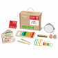 Cutie Montessori cu instrumente muzicale din lemn, ideală pentru copii mici
