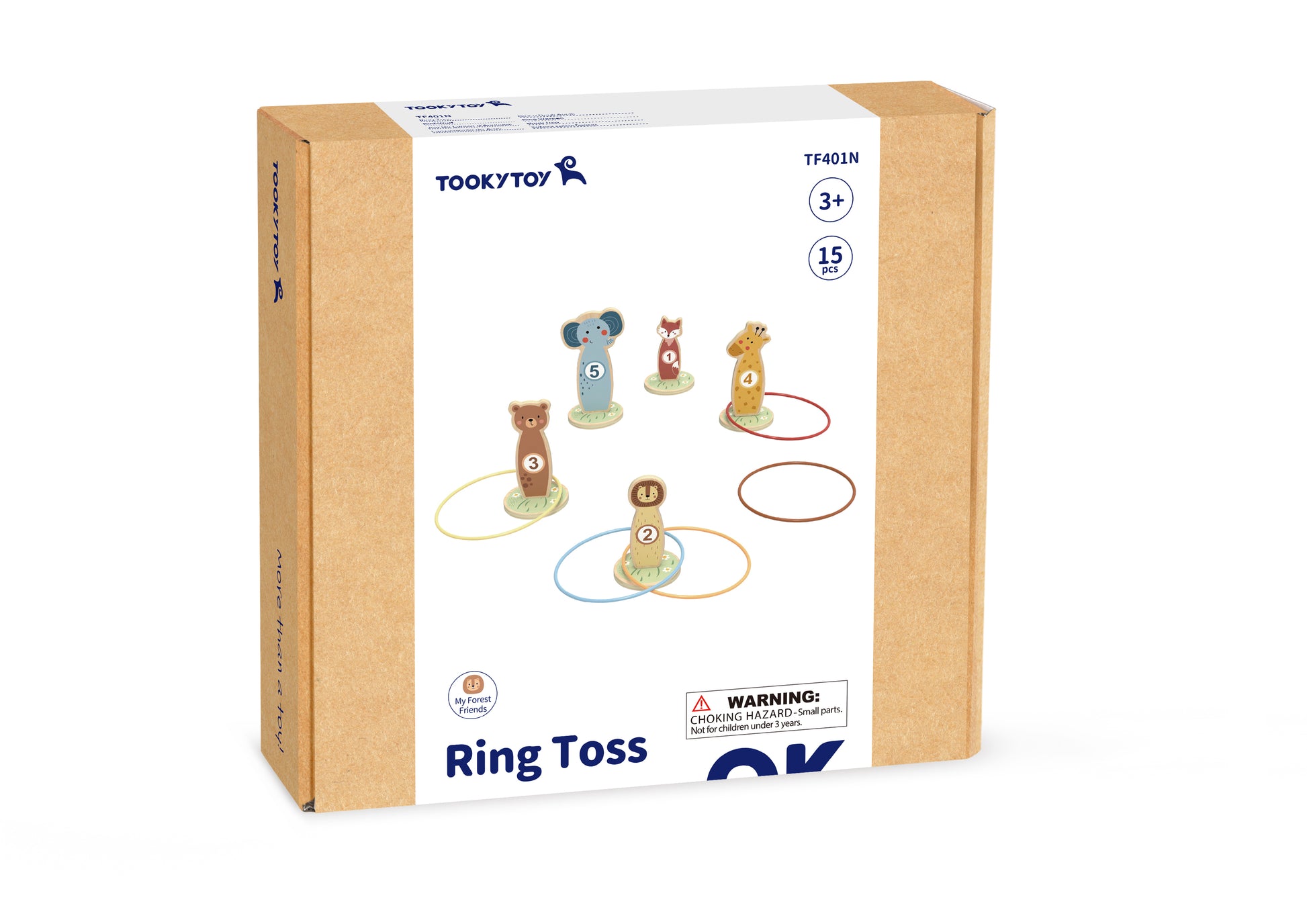 Descoperă setul de aruncat inele cu animăluțe din lemn – 5 ținte numerotate, perfect pentru dezvoltarea motricității copiilor. Jucărie educativă, sigură și distractivă pentru cei mici.