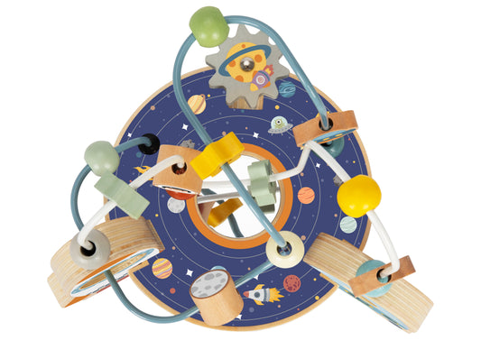 Jucărie din Lemn Labirint – Tema Rachete & Spațiu, 24+ luni | Dezvoltare Motorie & Creativitate