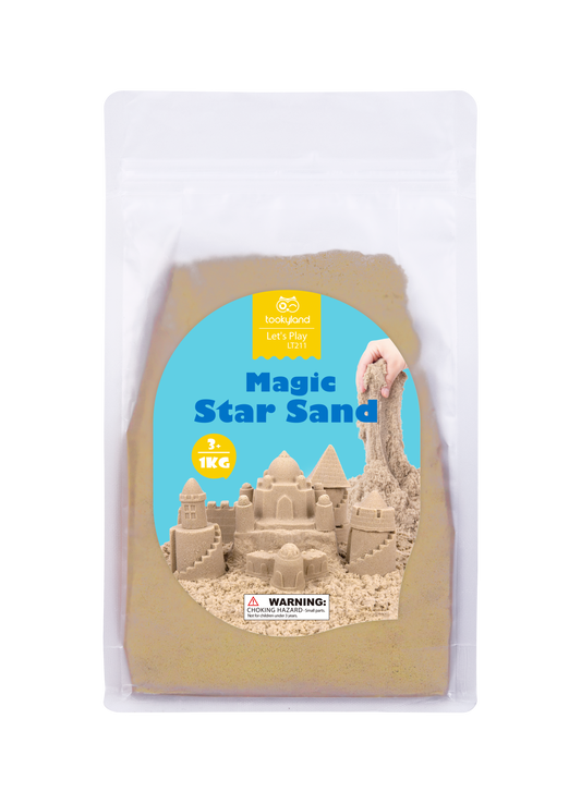 Nisip kinetic 1 kg pentru copii – jucărie senzorială creativă