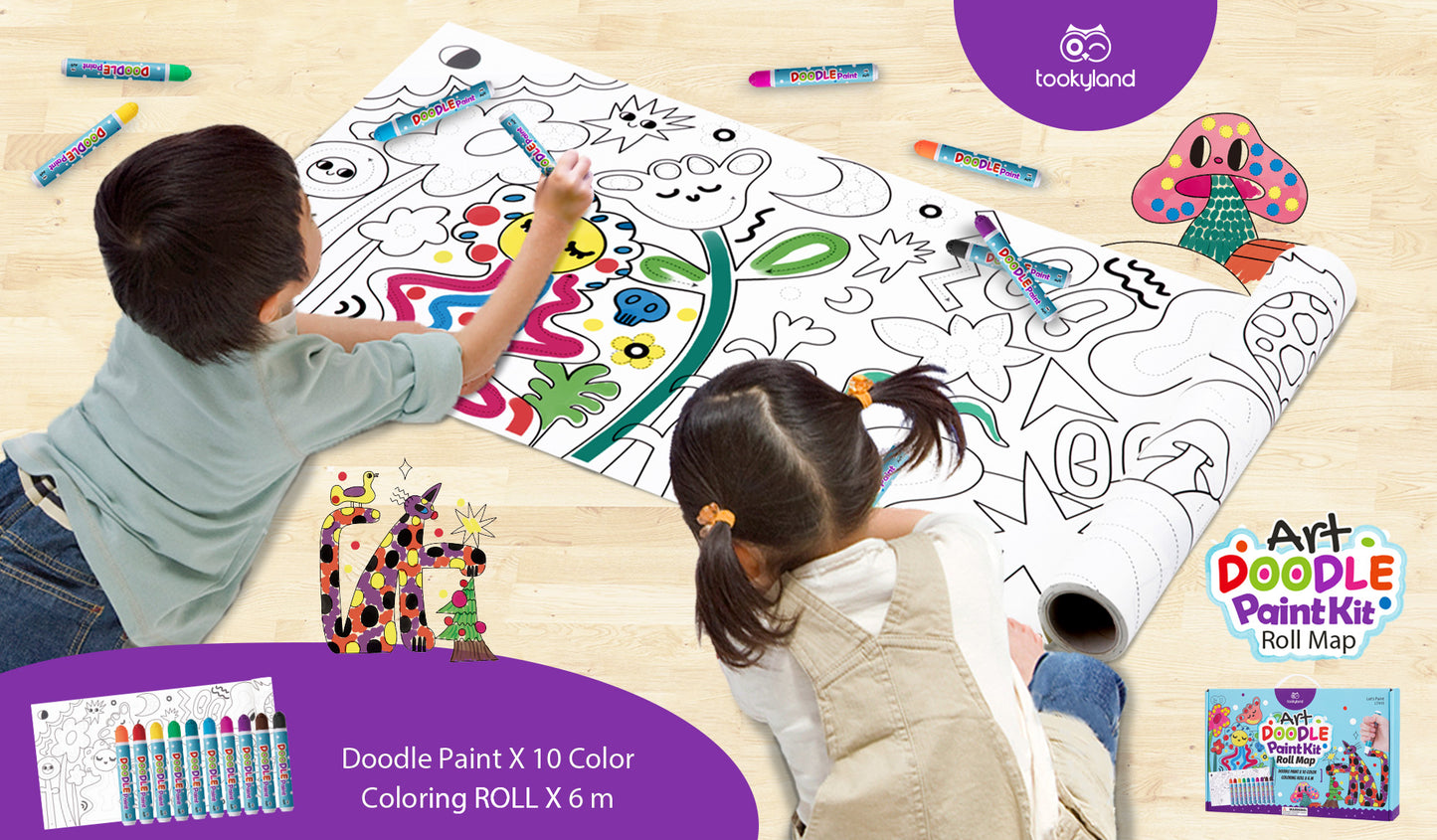 Set de desen cu buline pentru copii – activitate creativă și educativă