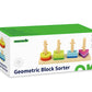 Sortator Forme Geometrice cu 4 Coloane | Jucărie Lemn 18+ luni