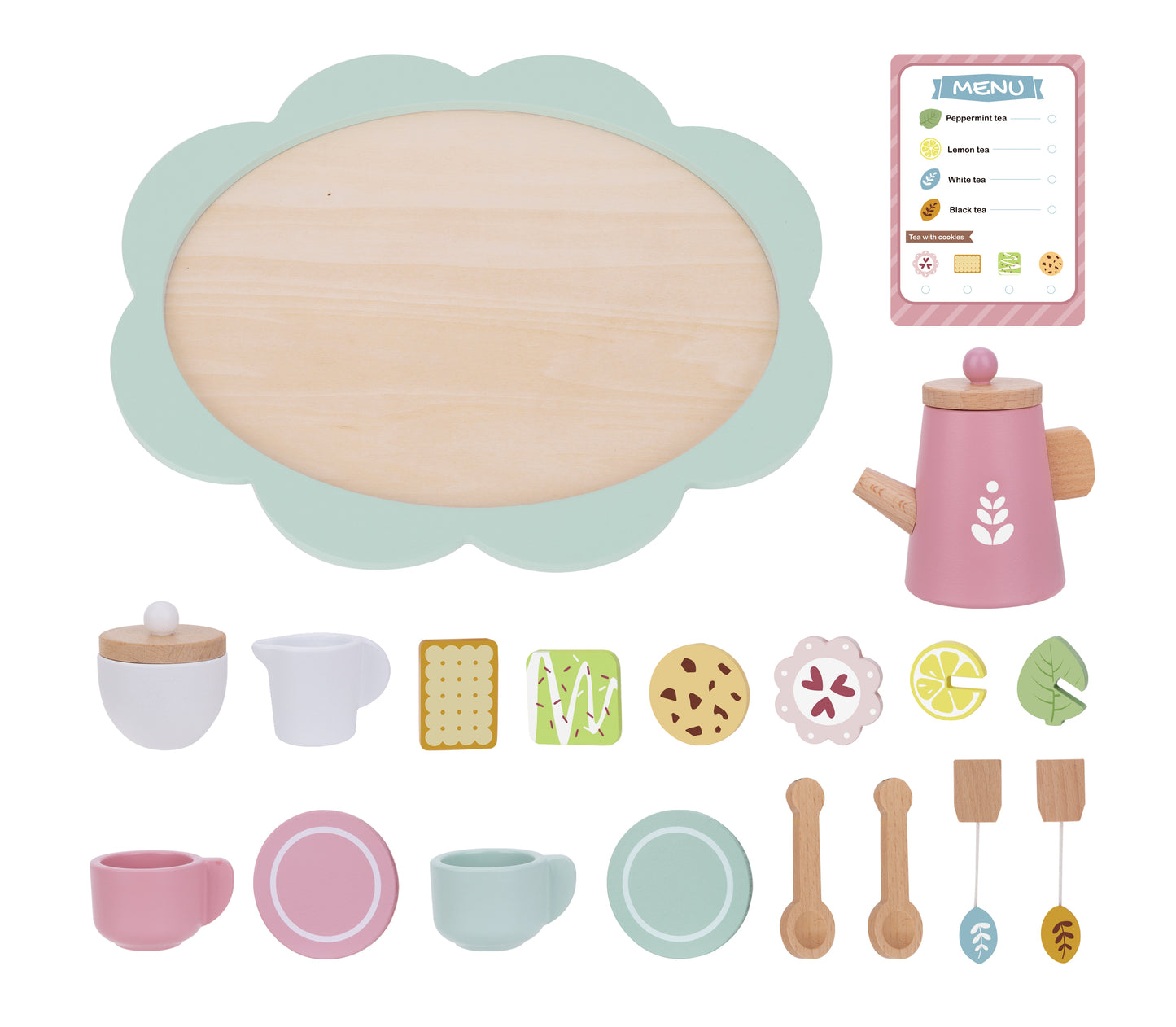 Set pentru Ceai din Lemn | Jucărie Interactivă 3+ ani