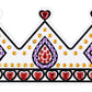 Coroană creativă cu pietre decorative colorate