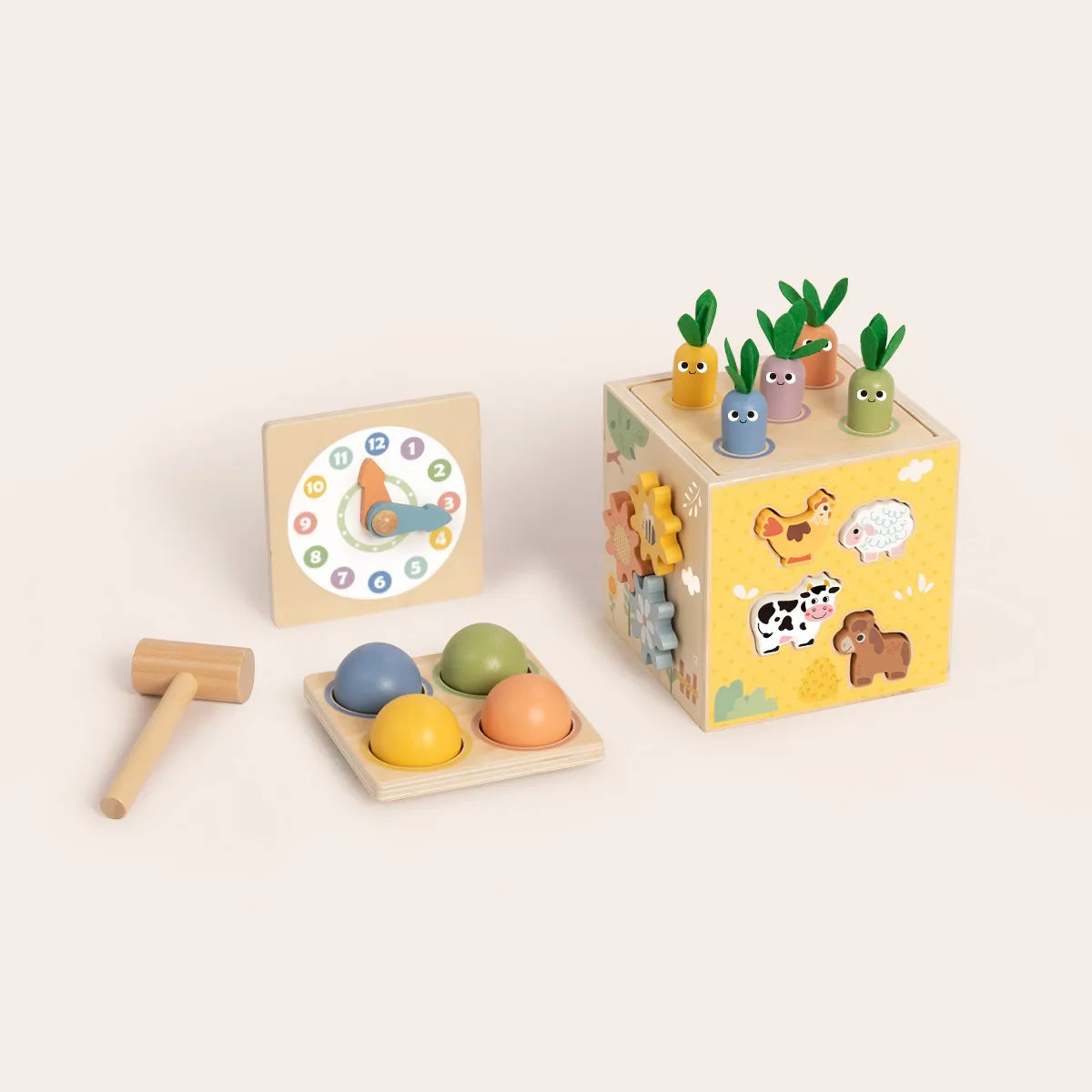 Cub educativ cu activități interactive și compartiment de depozitare