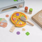 Jucărie educativă cu cuptor de pizza și accesorii pentru servire