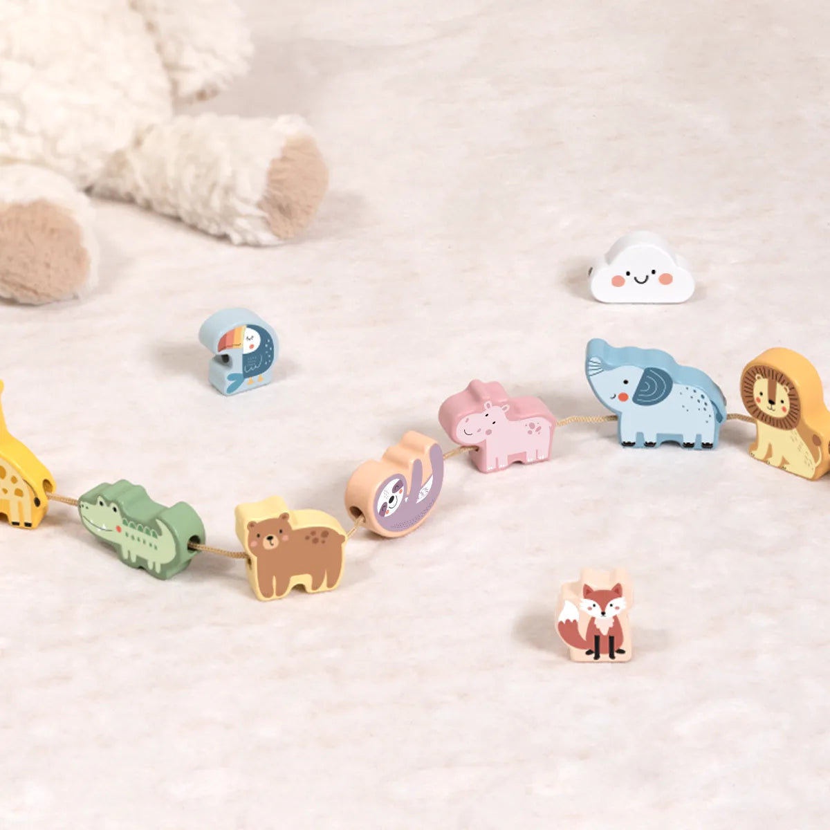 Set educativ cu figurine animale pentru joacă și învățare