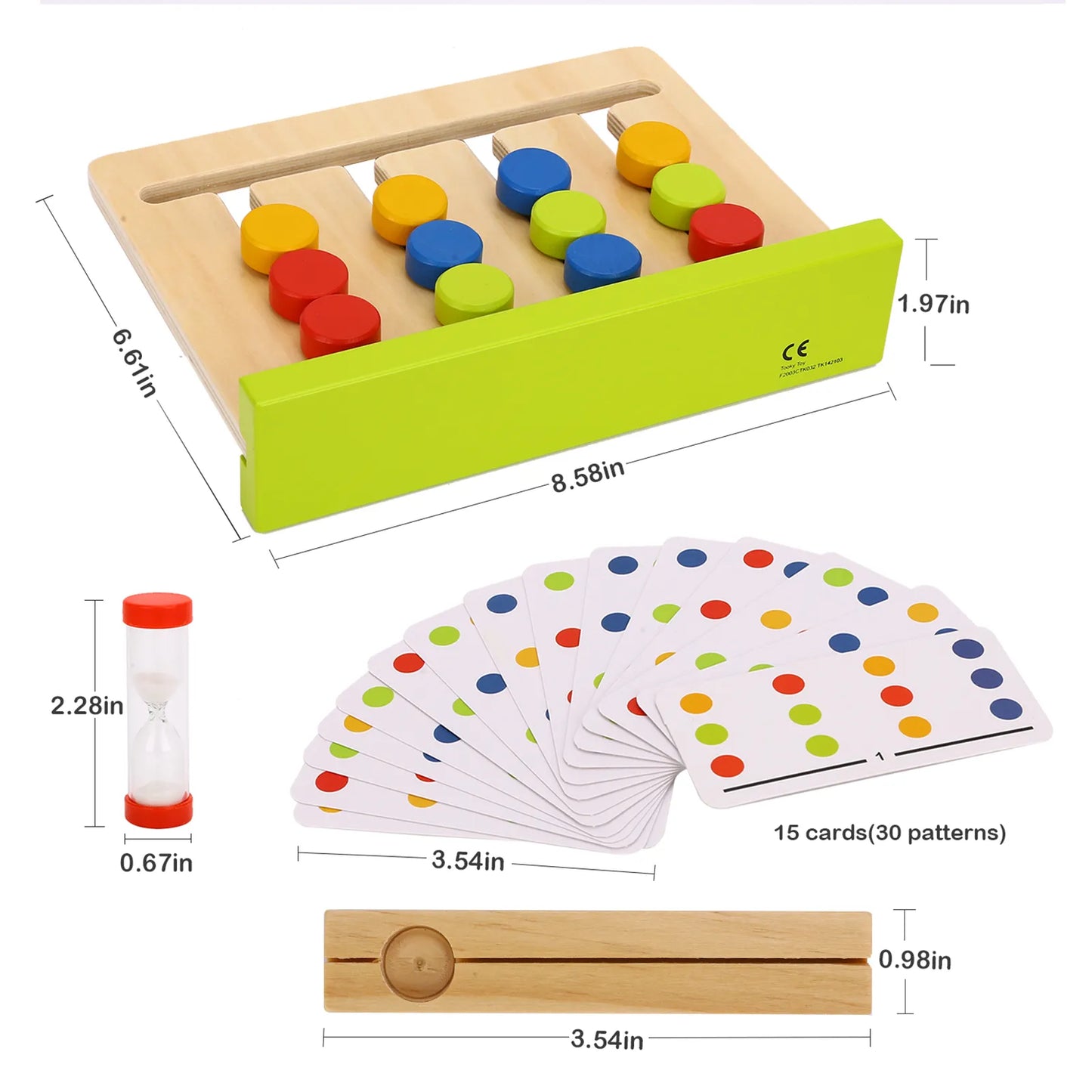 Joc Montessori cu clepsidră pentru provocări de concentrare