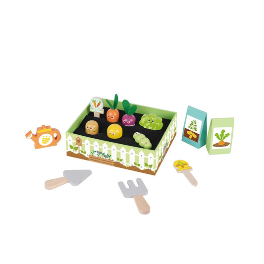 Jucărie educativă Grădina Mea din lemn Montessori pentru copii 3 ani+