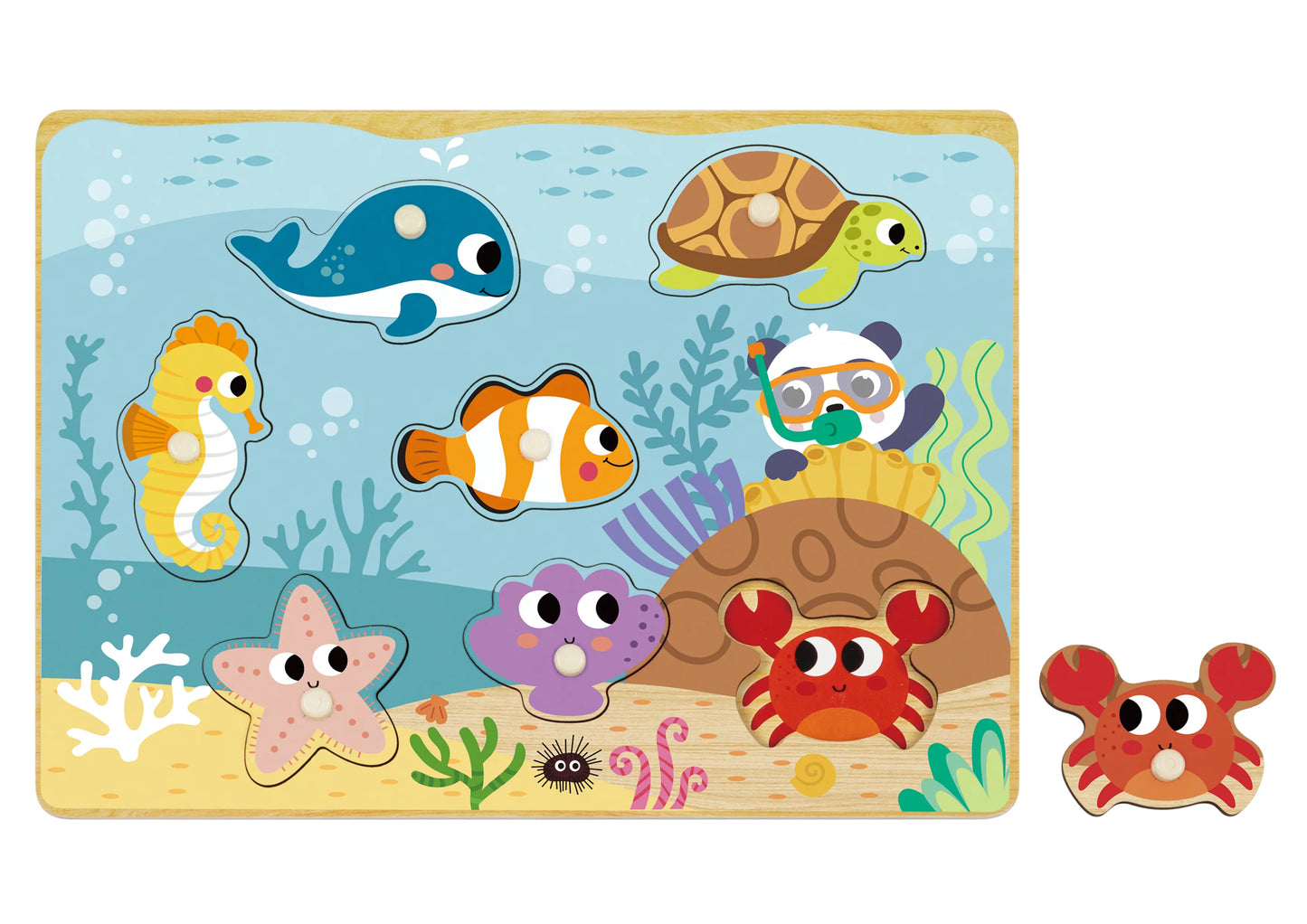 puzzle din lemn cu animale