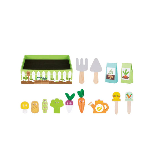 Set Montessori de grădinărit din lemn pentru copii