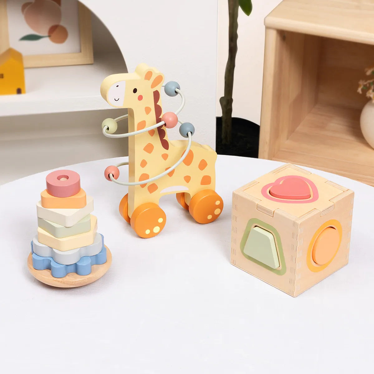 Set Montessori 3 în 1 pentru dezvoltarea motricității și coordonării la copii