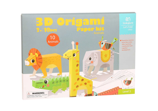 Set Origami cu animale pentru copii 3+ ani