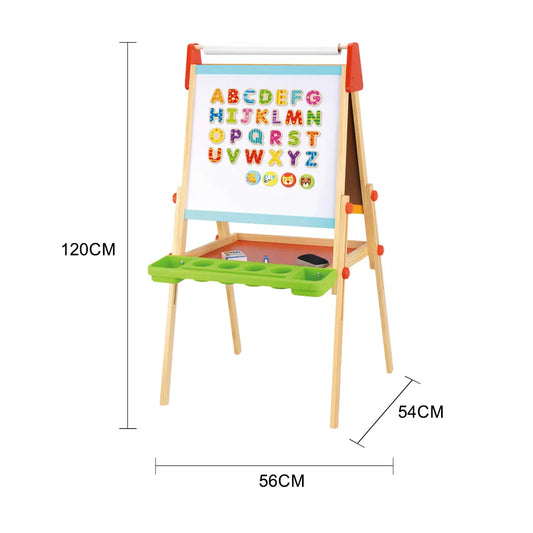 Tablă educativă 2 în 1 cu suprafață magnetică