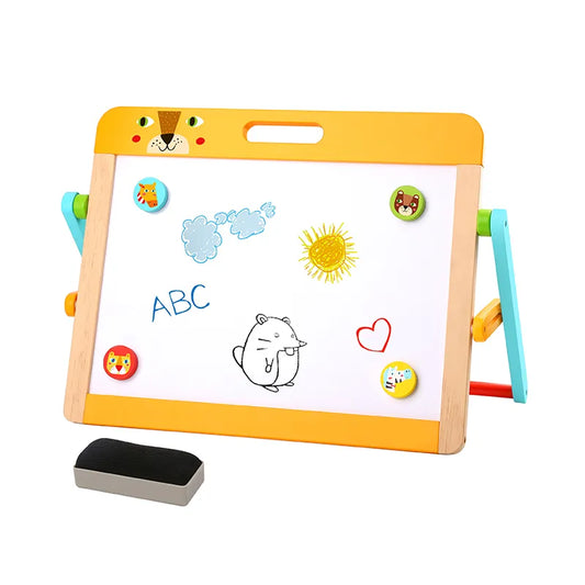 Tablă magnetică educativă din lemn pentru copii